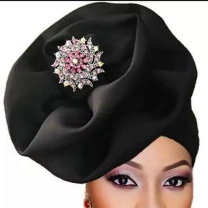 Black Jeweled Head Gear